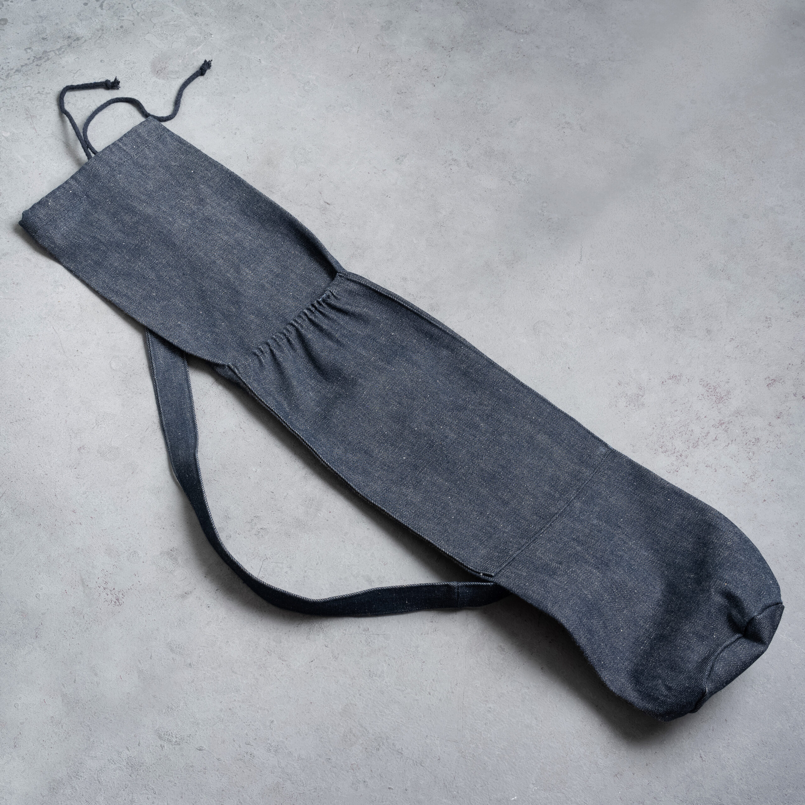 Torba na matę jeans płasko